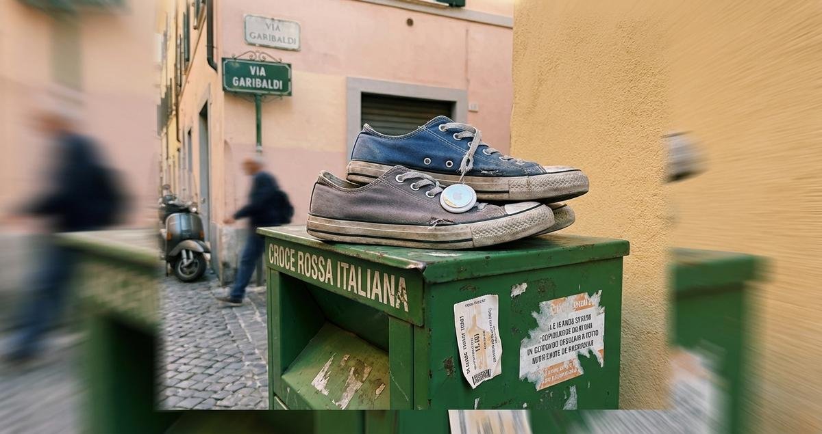 donato-sneakers-red-cross-tracciate-airtag-organizzazione-spiegazioni