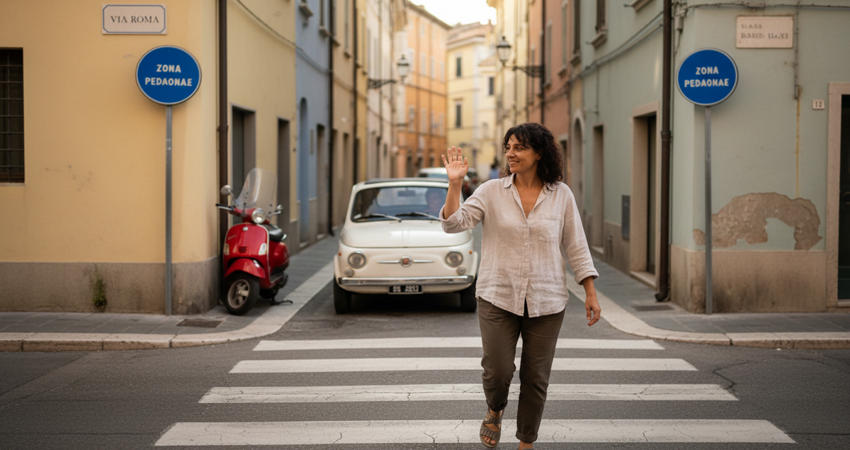 psicologia-ringraziare-auto-attraversa-strada